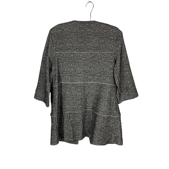 Cabi Black White Open Front Longline Blazer Size M Office - Picture 4 of 10